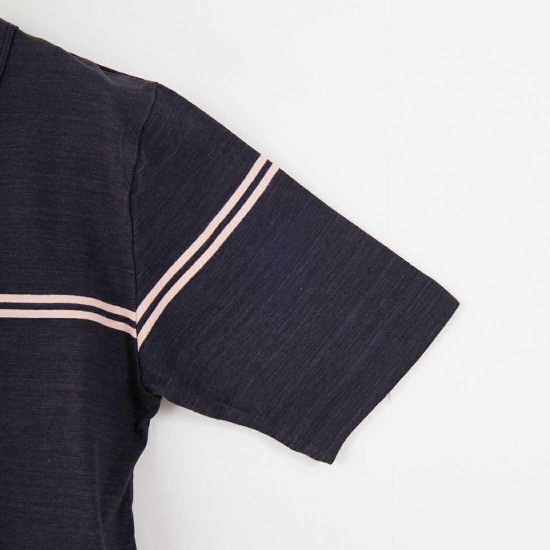 blurhms [ブラームス] ボーダーコンパクトTシャツ [BHSW25S1BDR] 03 N.BK/P.