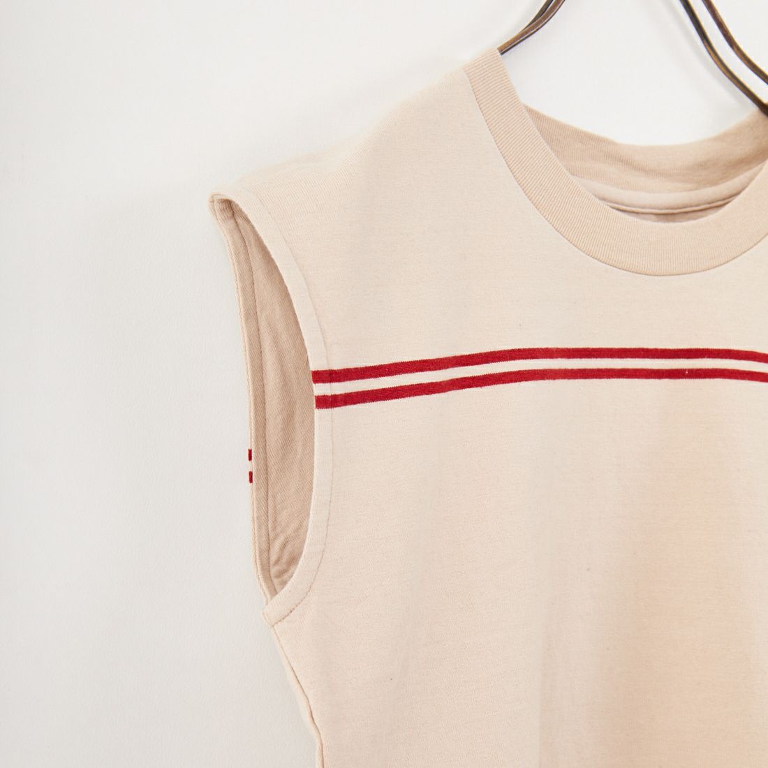 blurhms [ブラームス] ボーダーフレンチスリーブTシャツ [BHSW25S4] 01 IVO/RED