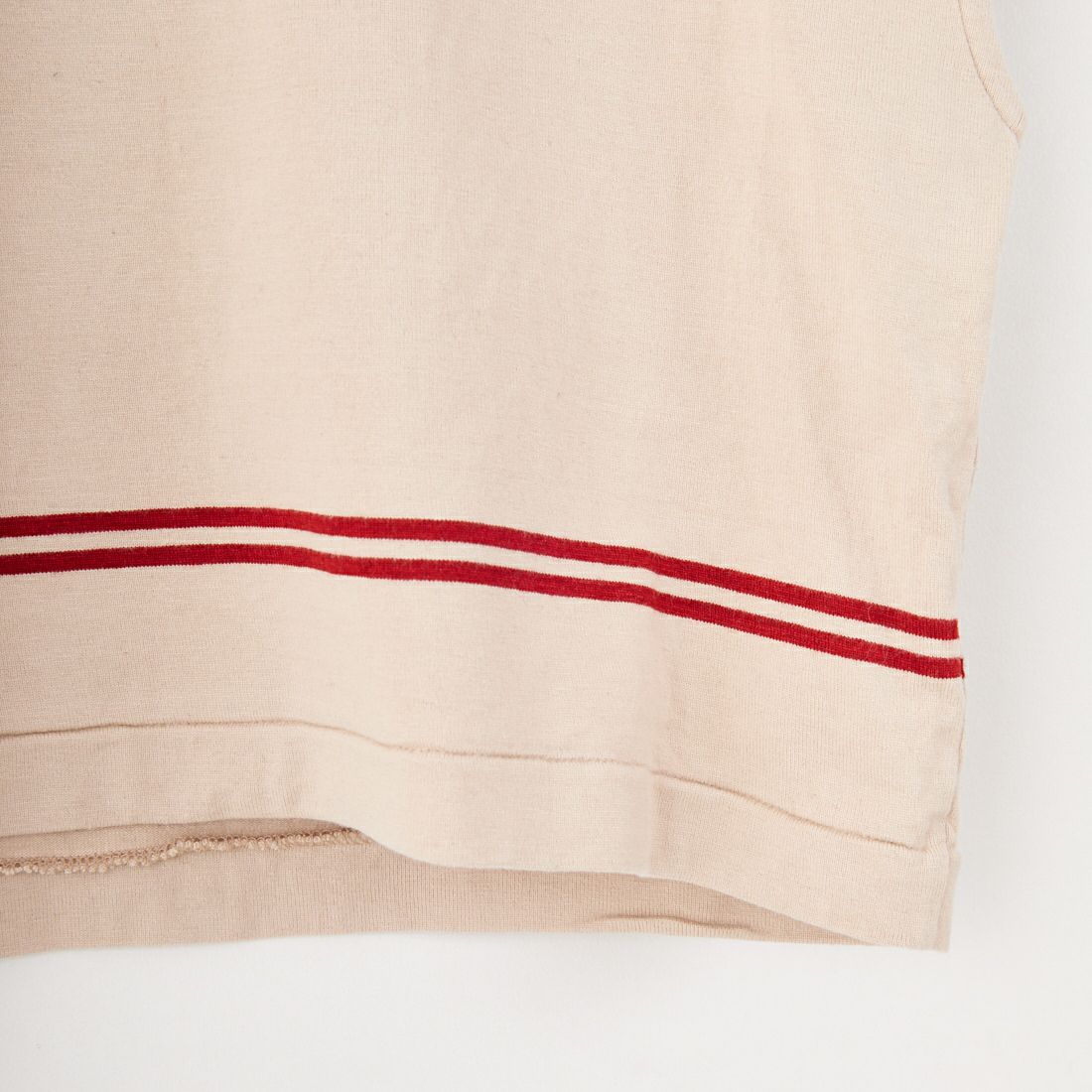 blurhms [ブラームス] ボーダーフレンチスリーブTシャツ [BHSW25S4] 01 IVO/RED
