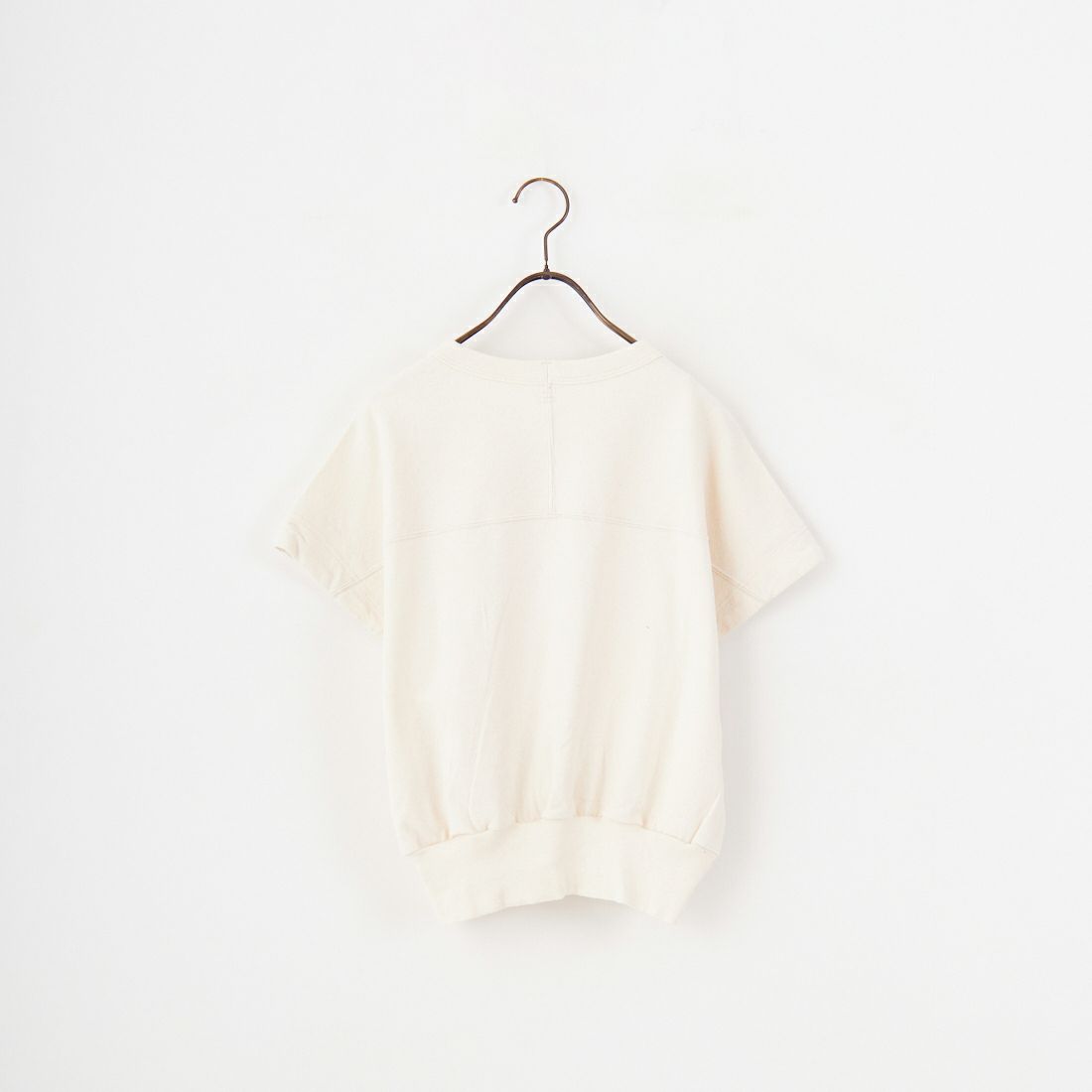 blurhms [ブラームス] コットンシルクネップ ノースリーブフットボールTシャツ [BHSW25S3] 01 IVORY