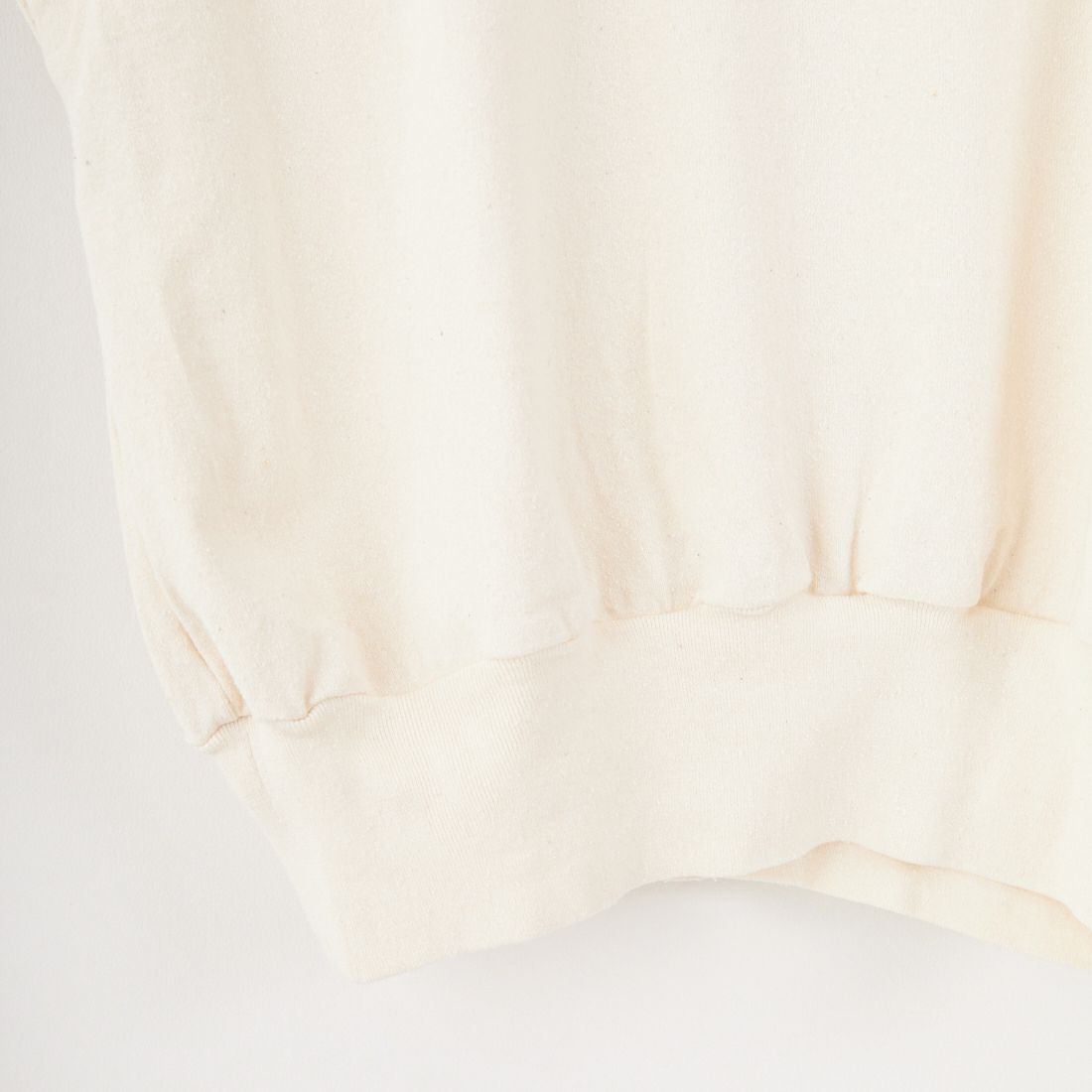 blurhms [ブラームス] コットンシルクネップ ノースリーブフットボールTシャツ [BHSW25S3] 01 IVORY