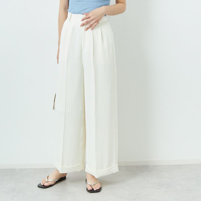 RIM.ARK | Double belt set wide PT (PANTS ) |RIM.ARK ONLINE STORE