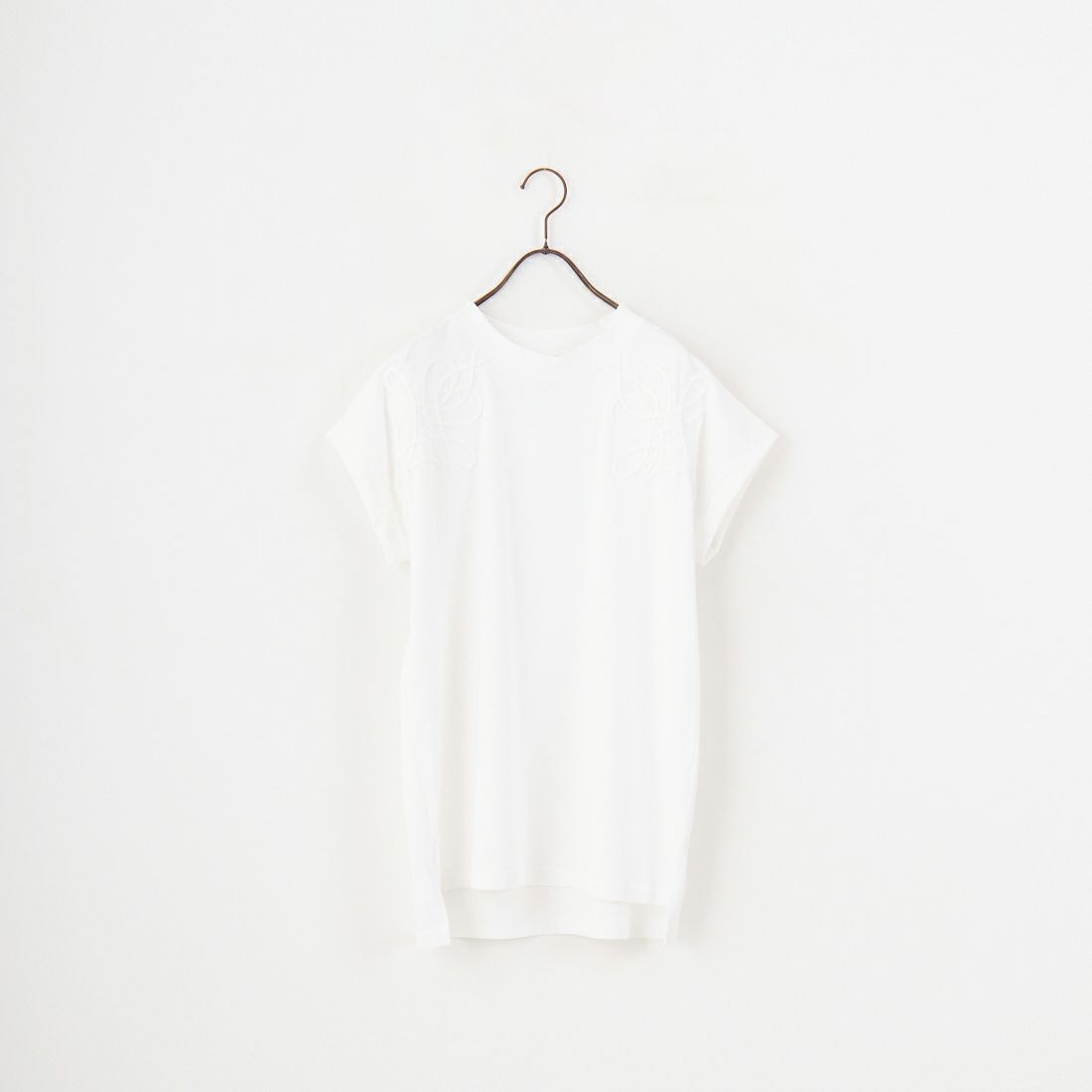 MARGAUX [マルゴー] コード刺繍Tシャツ [MG-CT-25061-S] OFF/OFF
