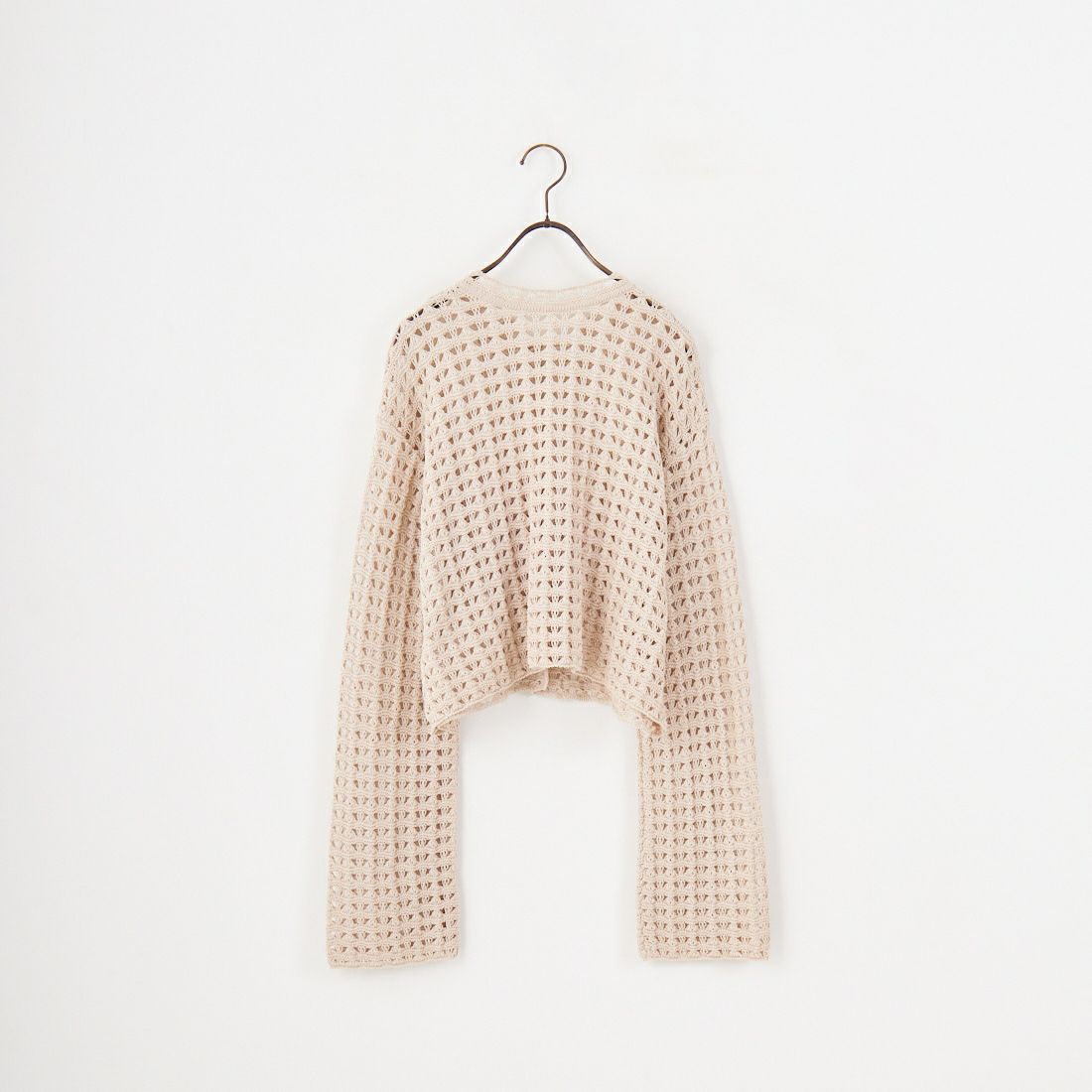 JoICEADDED [ジョイスアディッド] トライアングルパターン ニットカーディガン [J251KN02] SOIL BEIGE