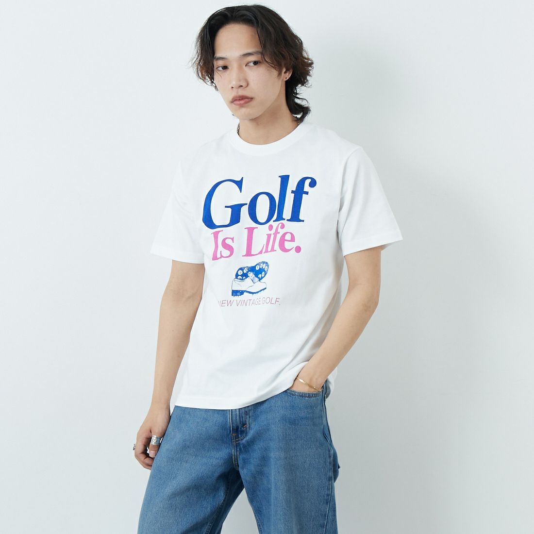 WHITE&&モデル身長：179cm 着用サイズ：M&&