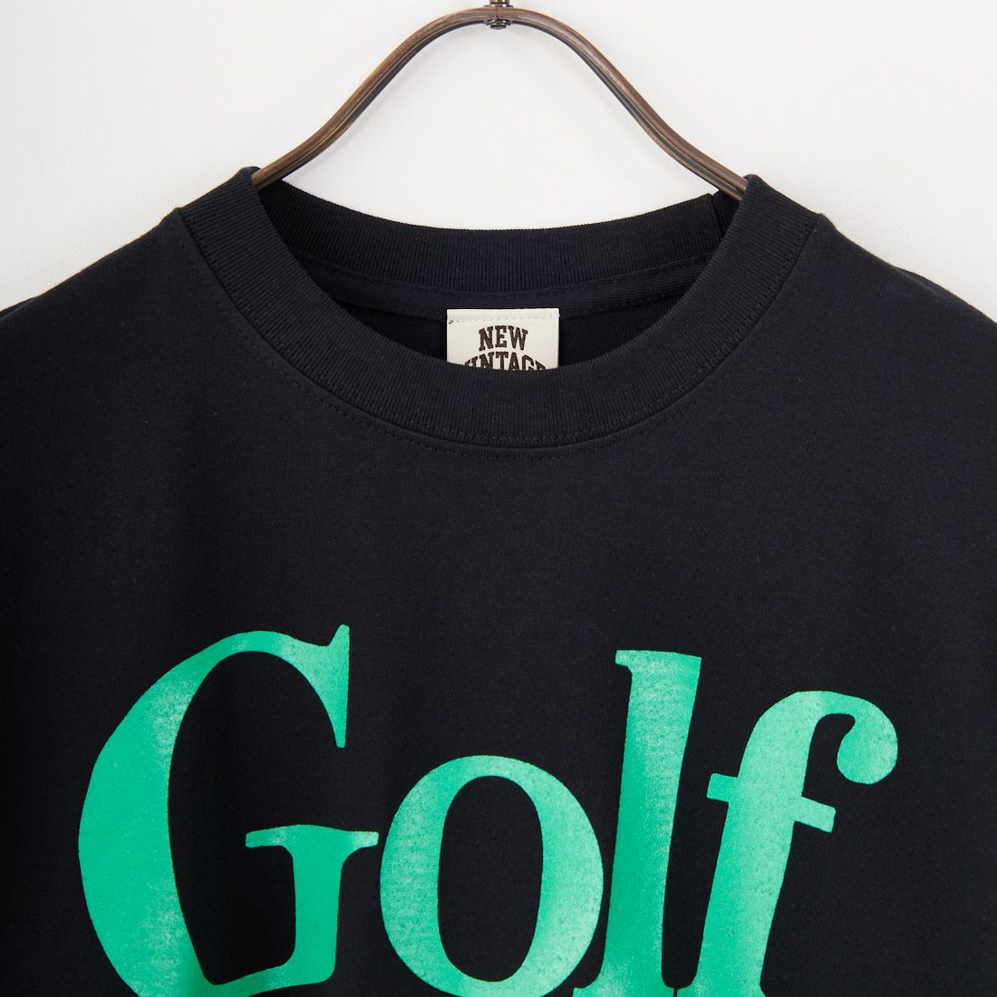 NEW VINTAGE GOLF [ニュービンテージゴルフ] GOLF IS LIFE ショートスリーブTシャツ [NVG-0301] BLACK