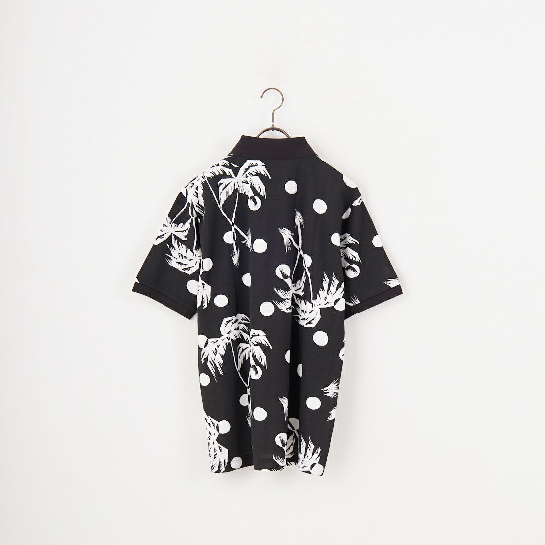 NEW VINTAGE GOLF [ニュービンテージゴルフ] NVG×SUN SURF ムーンパームツリーポロシャツ [SSF-0317] BLACK