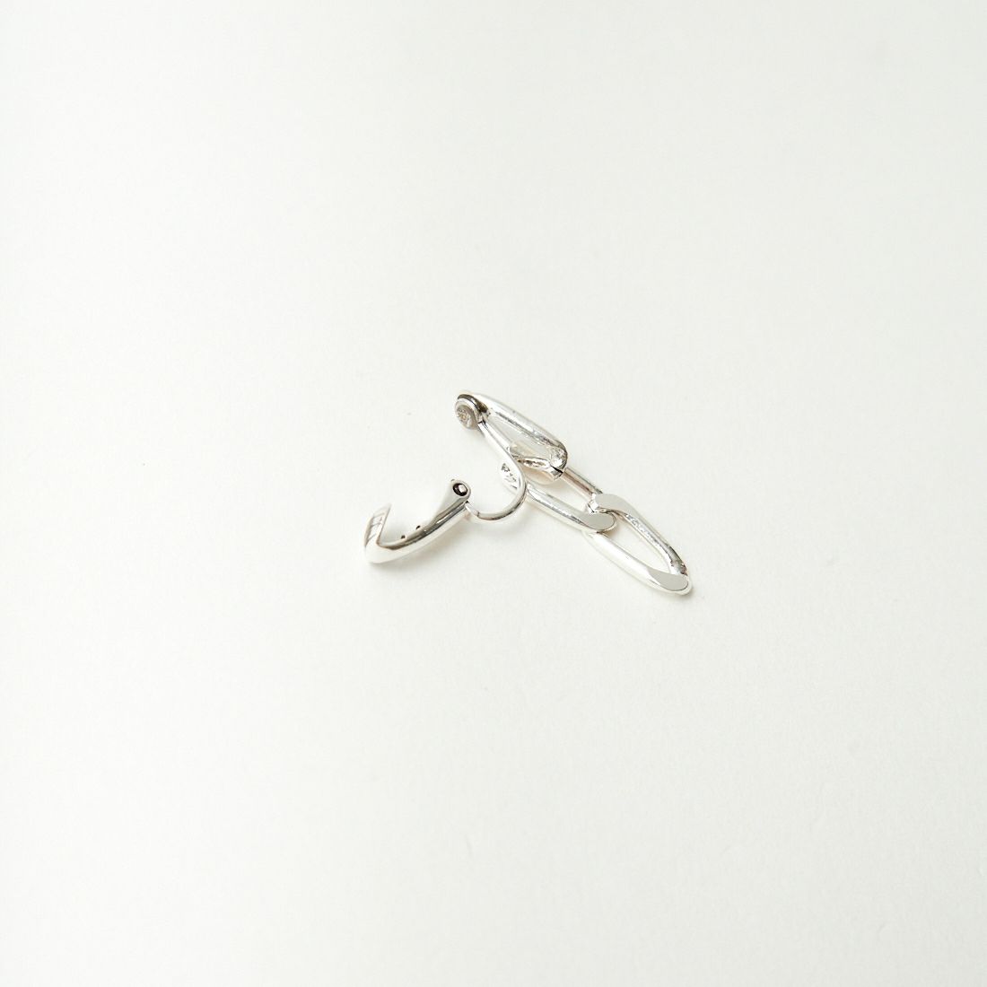 PHILIPPE AUDIBERT [フィリップ オーディベール] BO MARGE M CLIP LATION シルバーチェーンイヤリング [BOC5277] SILVER