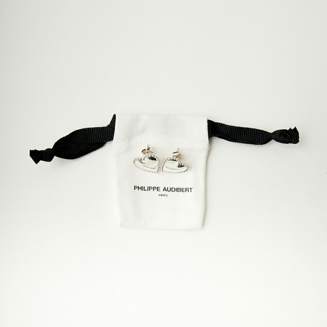 PHILIPPE AUDIBERT [フィリップ オーディベール] WANDA ハートモチーフシルバーピアス [BO5710] SILVER
