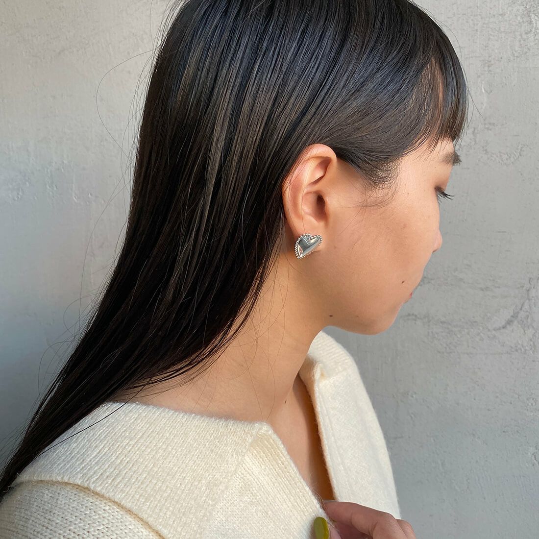 PHILIPPE AUDIBERT [フィリップ オーディベール] WANDA ハートモチーフシルバーピアス [BO5710] SILVER