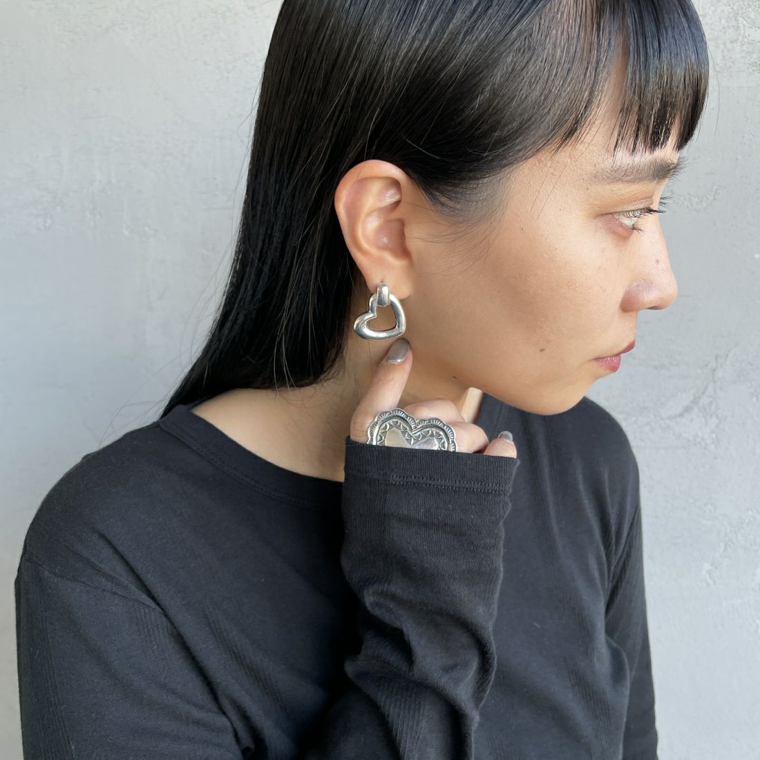 PHILIPPE AUDIBERT [フィリップ オーディベール] SOLINE ハートモチーフピアス [BO6167] SILVER