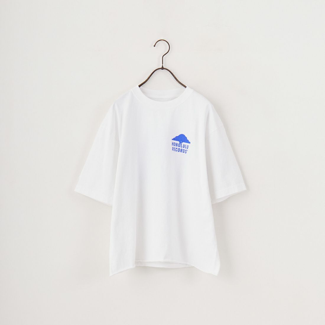FUNG [ファング] HONOLULU.R カットオフプリントTシャツ [HONOLULUR] WH/BLUE