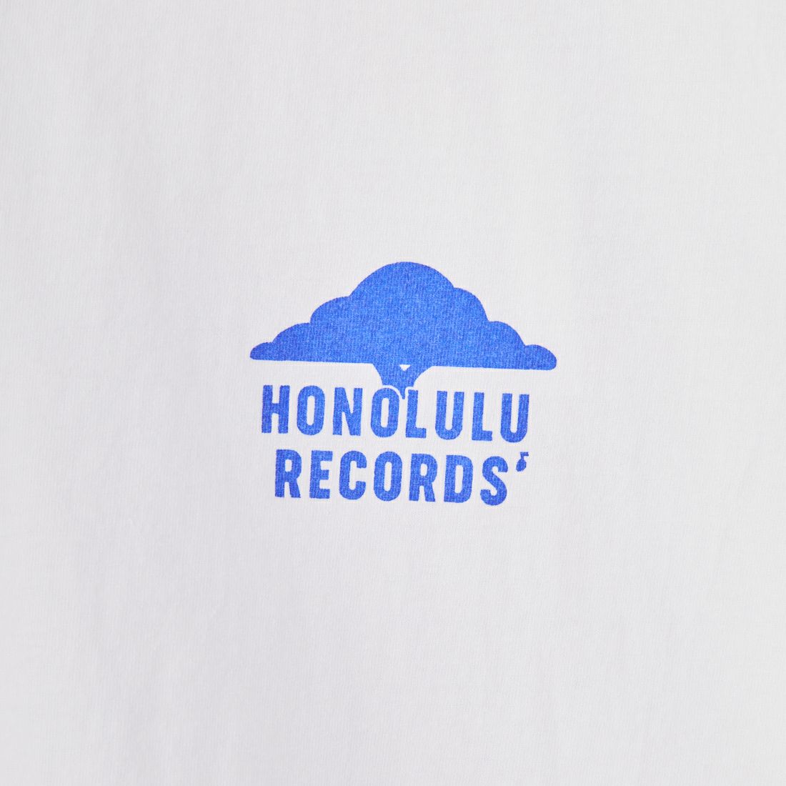 FUNG [ファング] HONOLULU.R カットオフプリントTシャツ [HONOLULUR] WH/BLUE