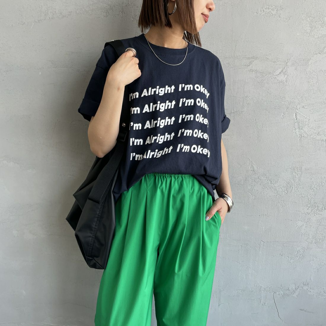 FUNG [ファング] IM ALRIGHT カットオフプリントTシャツ [IM-ALRIGHT]