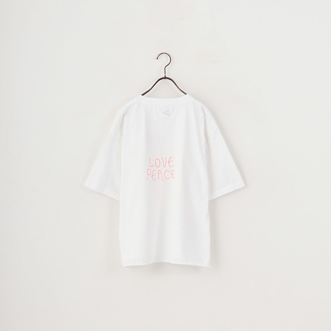 FUNG [ファング] J カットオフプリントTシャツ [J] WH/ORANGE