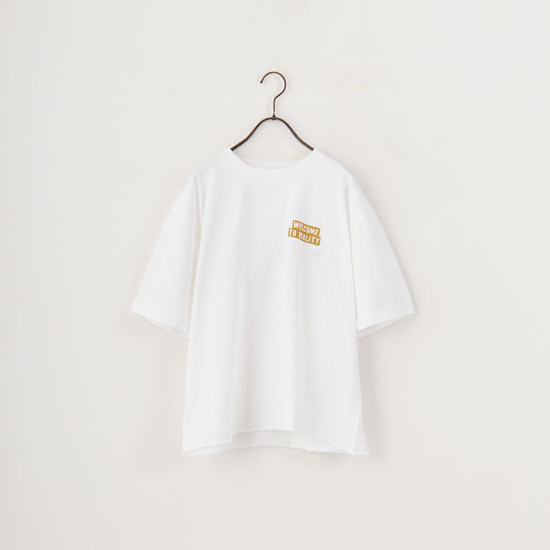 FUNG [ファング] REALITY カットオフプリントTシャツ [REALITY] WH/ﾗﾒ