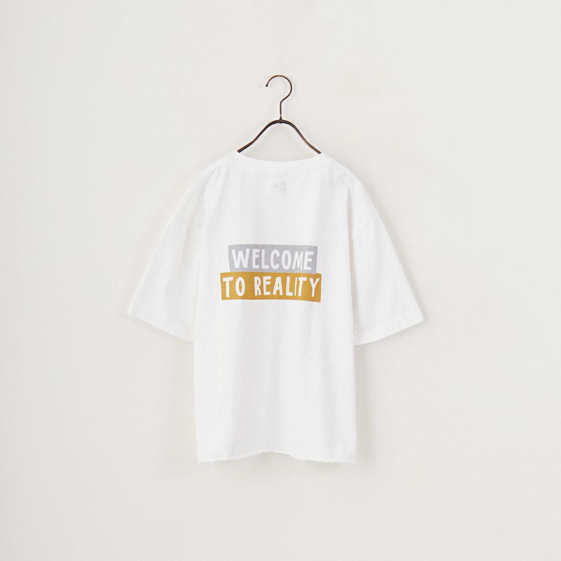 FUNG [ファング] REALITY カットオフプリントTシャツ [REALITY] WH/ﾗﾒ