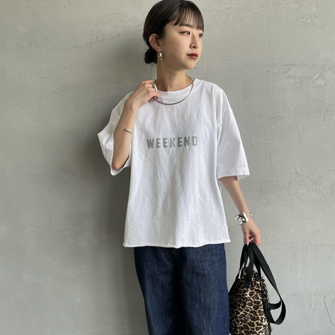 WH/SILVER&&モデル身長：150cm 着用サイズ：M&&