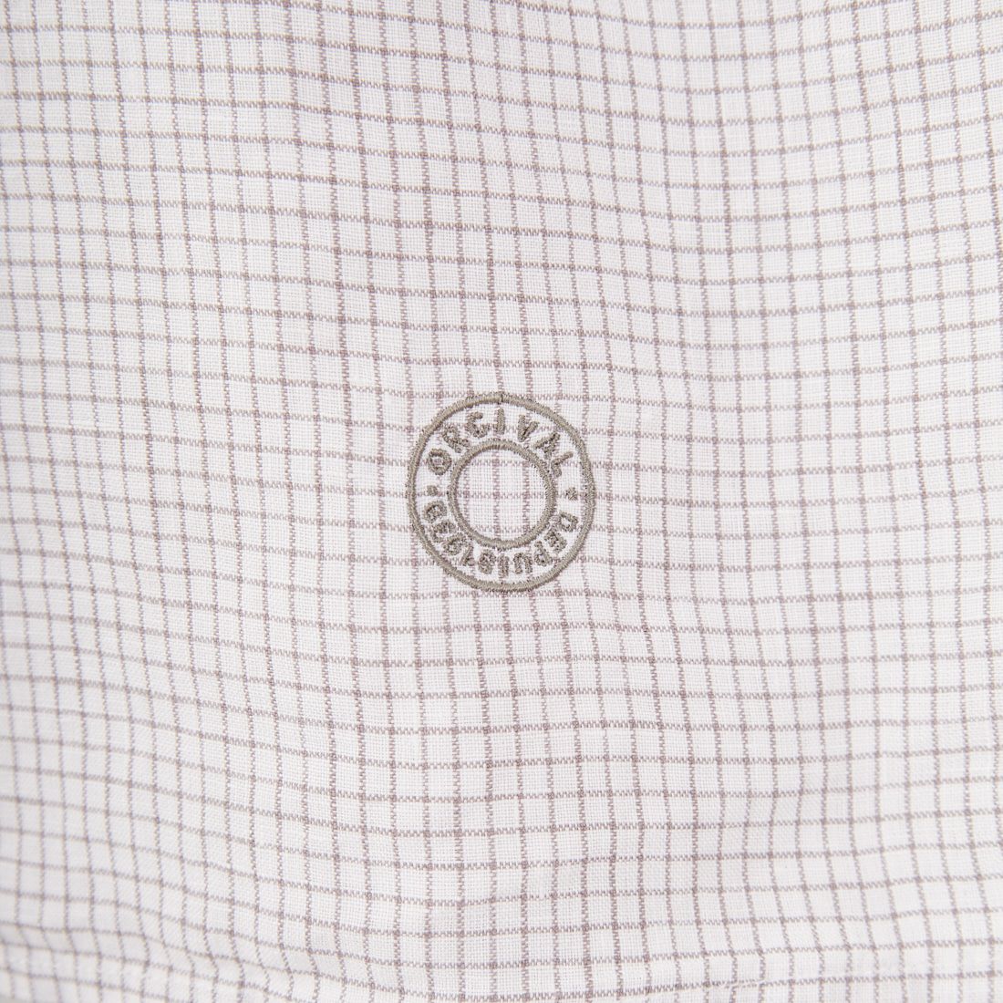ORCIVAL [オーシバル] ノースリーブリネンチェックシャツ [OR-B0360LCH] WH/TAUPE C