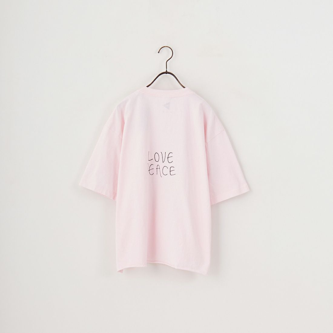 FUNG [ファング] Y カットオフプリントTシャツ [Y] BK/PINK