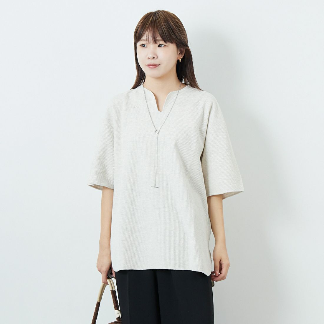 02 H.OATME&&モデル身長：167cm 着用サイズ：2&&