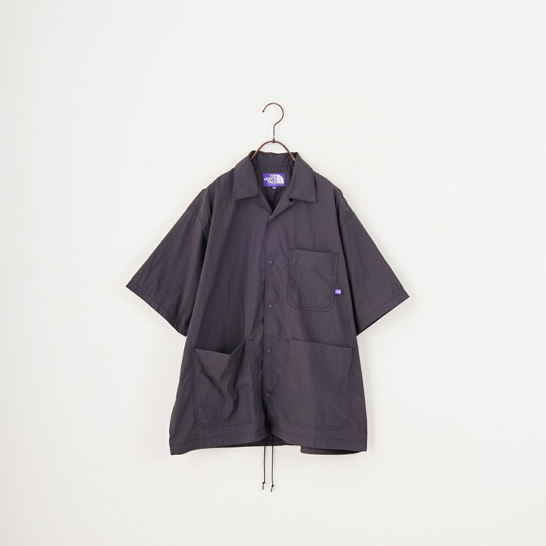 THE NORTH FACE PURPLE LABEL [ザ ノースフェイス パープルレーベル] ナイロンタフタ フィールドショートスリーブシャツ [N25SG055] AH AH GRAY