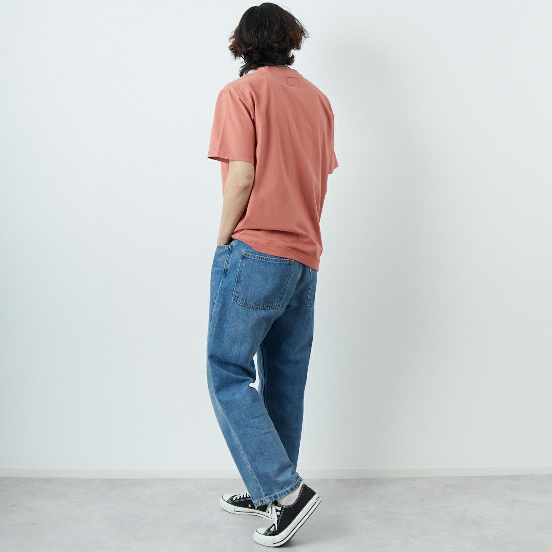 THE NORTH FACE PURPLE LABEL [ザ ノースフェイス パープルレーベル] ハイバルキーポケットTシャツ [N25SH056] PG PNK G &&モデル身長：179cm 着用サイズ：M&&