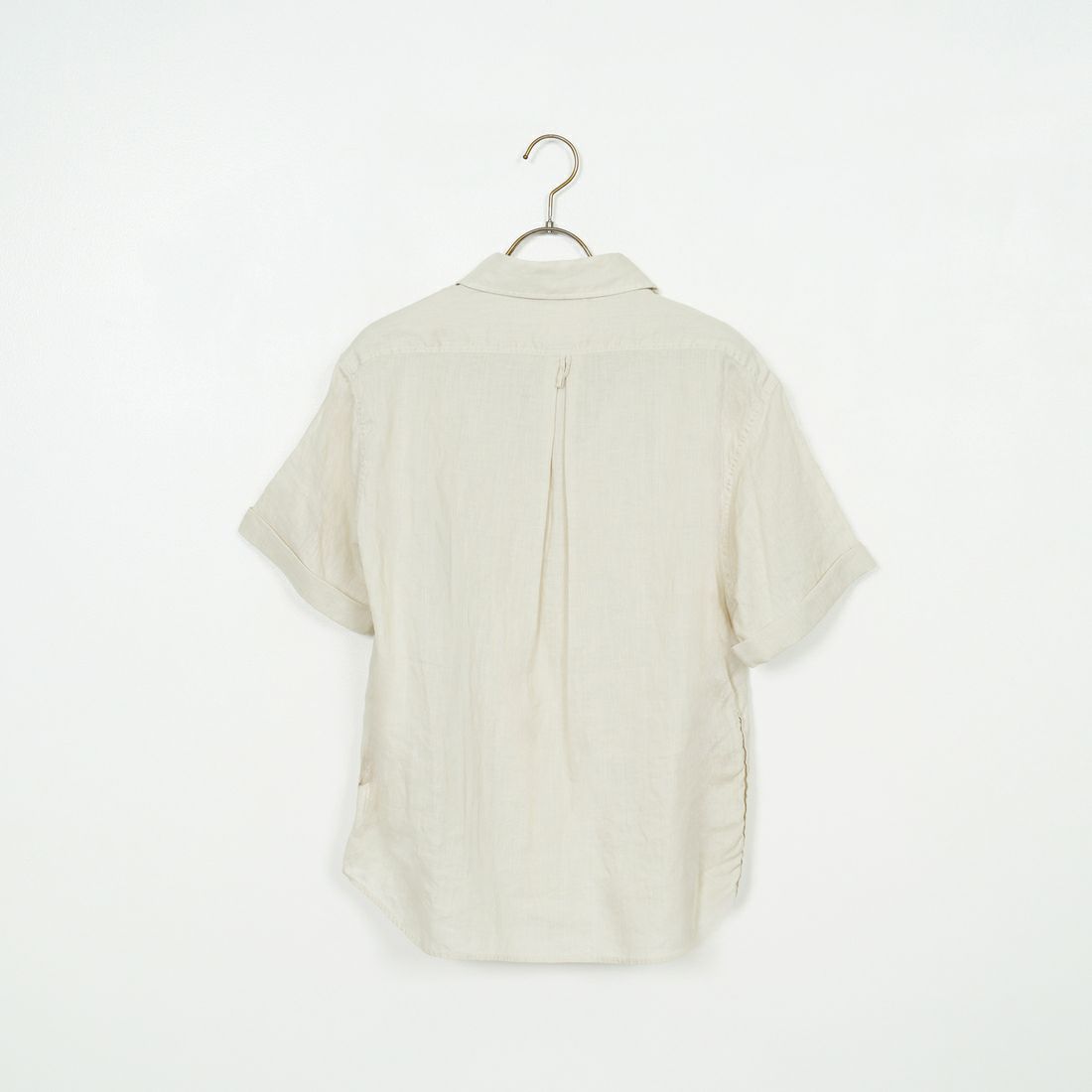 DANTON [ダントン] ラウンドカラー リネンプルオーバーシャツ [DT-B0283FLI] OYSTER