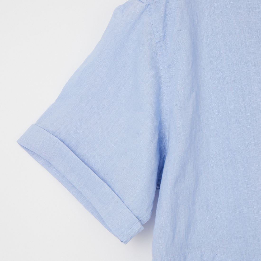 DANTON [ダントン] ラウンドカラー リネンプルオーバーシャツ [DT-B0283FLI] OYSTER