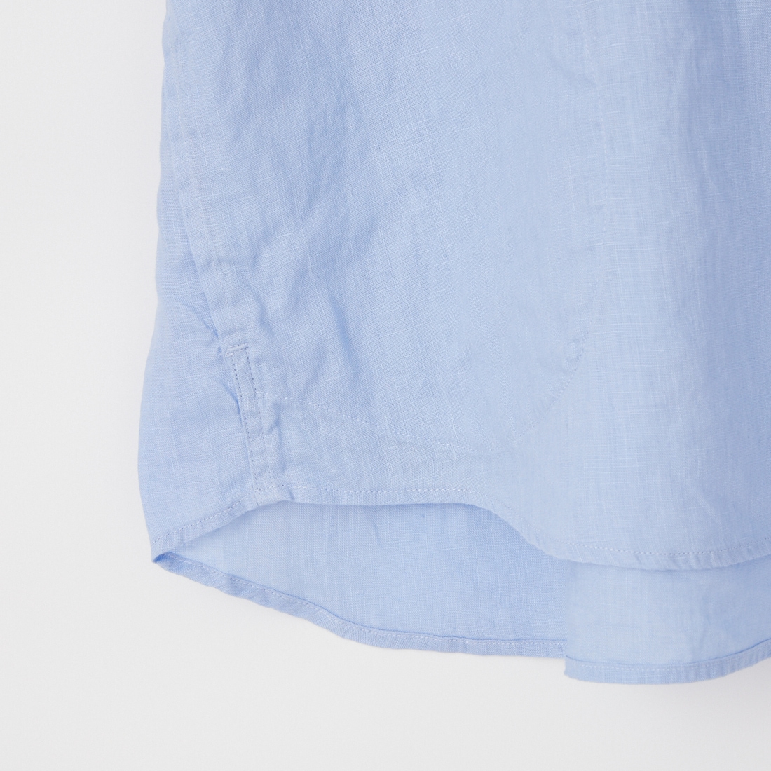 DANTON [ダントン] ラウンドカラー リネンプルオーバーシャツ [DT-B0283FLI] OYSTER