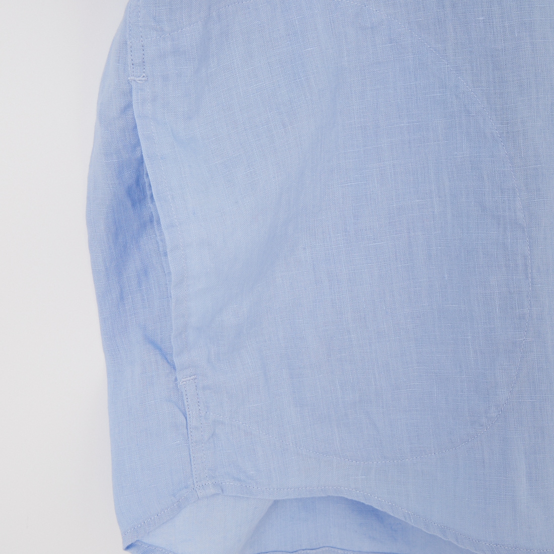 DANTON [ダントン] ラウンドカラー リネンプルオーバーシャツ [DT-B0283FLI] OYSTER