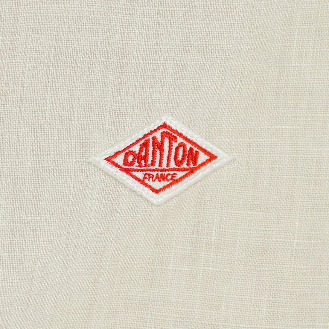 DANTON [ダントン] ラウンドカラー リネンプルオーバーシャツ [DT-B0283FLI] OYSTER