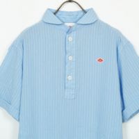 danton ダントン　リネン　ストライプ　半袖　プルオーバー　シャツ　ブラウス 楽天市場】DANTON ダントン プルオーバー ストライプ リネン
