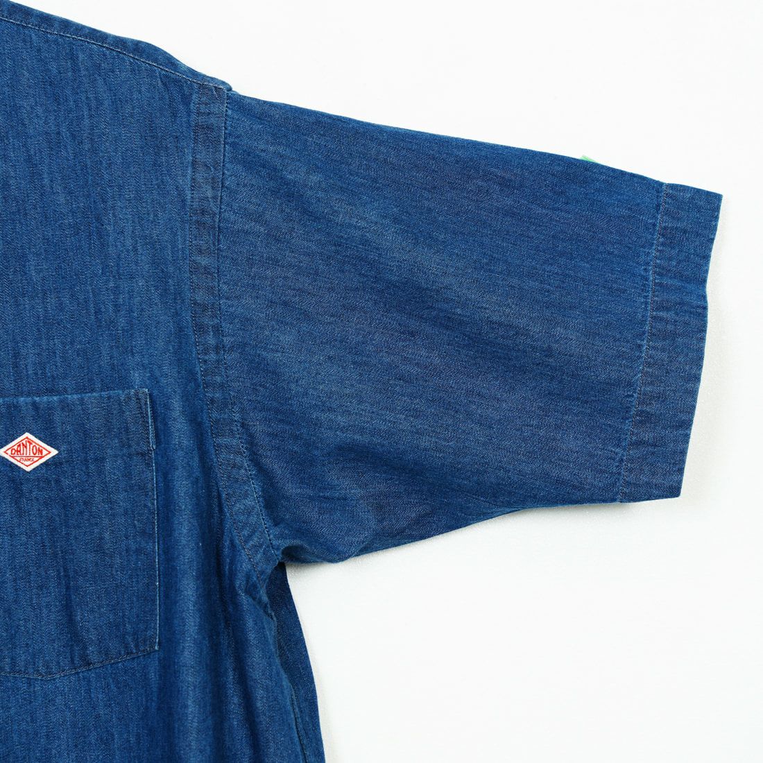DANTON [ダントン] ドットボタン デニムダンガリー ボタンダウンシャツ [DT-B0337DUG] LT.INDIGO