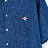 DANTON [ダントン] ドットボタン デニムダンガリー ボタンダウン
