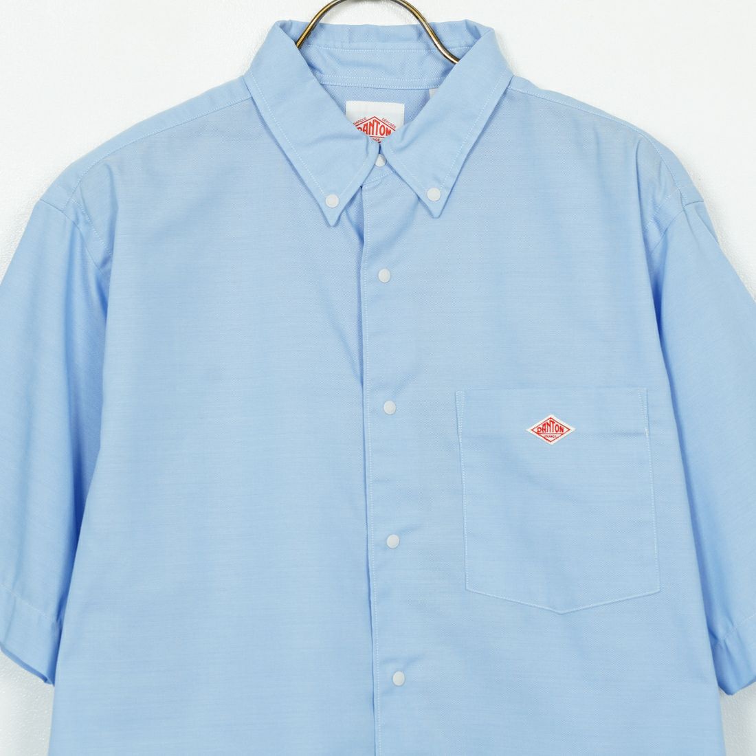 DANTON [ダントン] ドットボタン オックスフォード ボタンダウンシャツ [DT-B0337POD] SAX BLUE