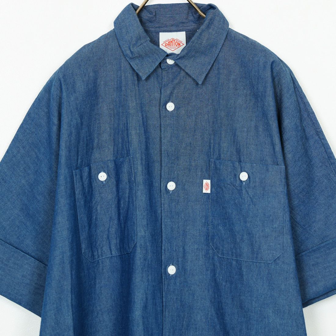DANTON [ダントン] ワークシャツ [DT-B0345SCA] LT.INDIGO