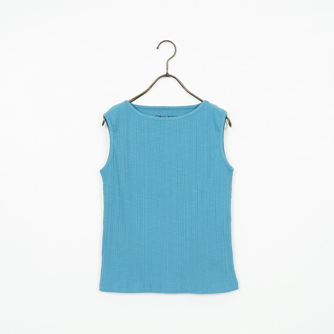 Noir Fabrik [ヌワールファブリック] ボートネックノースリーブリブカットソー [JFS-C092] BLUE