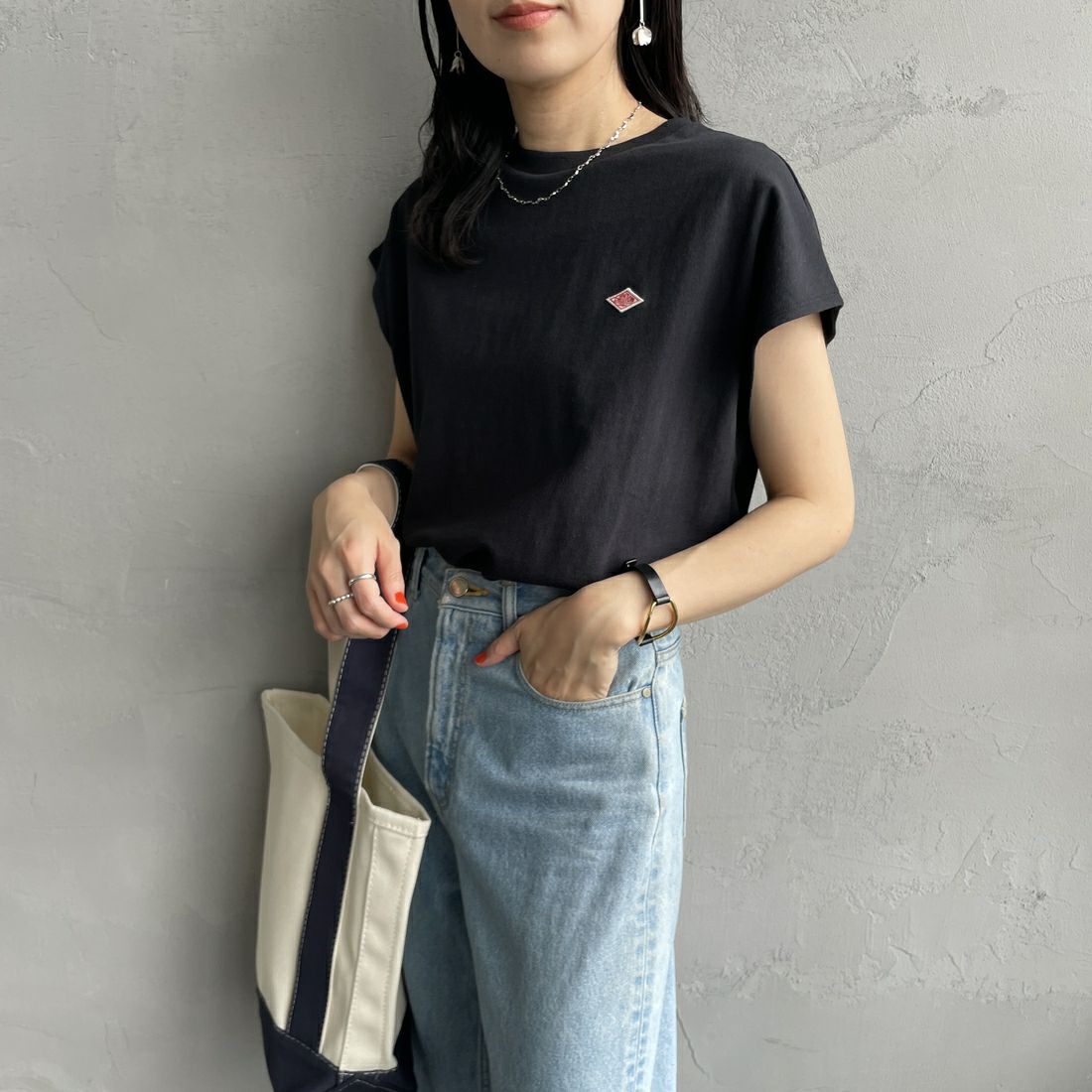 BLACK&&モデル身長：160cm 着用サイズ：S&&