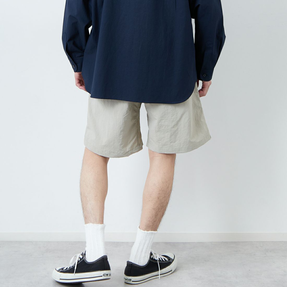GRAMiCCi [グラミチ] ナイロンパッカブルGショーツ [G4SM-P146] DUNE &&モデル身長：168cm 着用サイズ：L&&