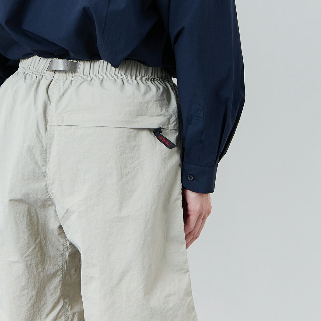 GRAMiCCi [グラミチ] ナイロンパッカブルGショーツ [G4SM-P146] DUNE &&モデル身長：168cm 着用サイズ：L&&