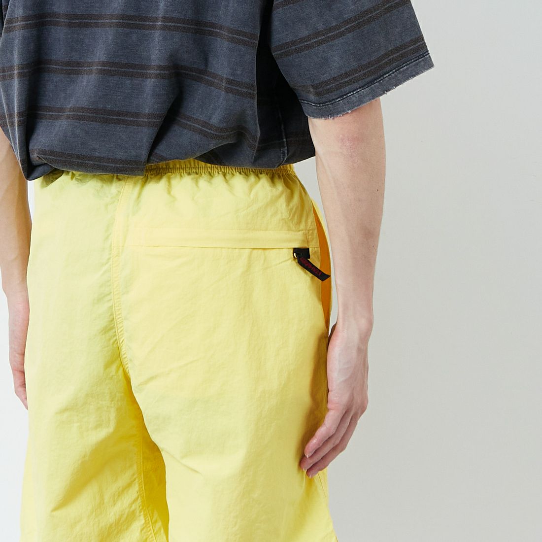 GRAMiCCi [グラミチ] ナイロンパッカブルGショーツ [G4SM-P146] SUN FLOWER &&モデル身長：168cm 着用サイズ：M&&