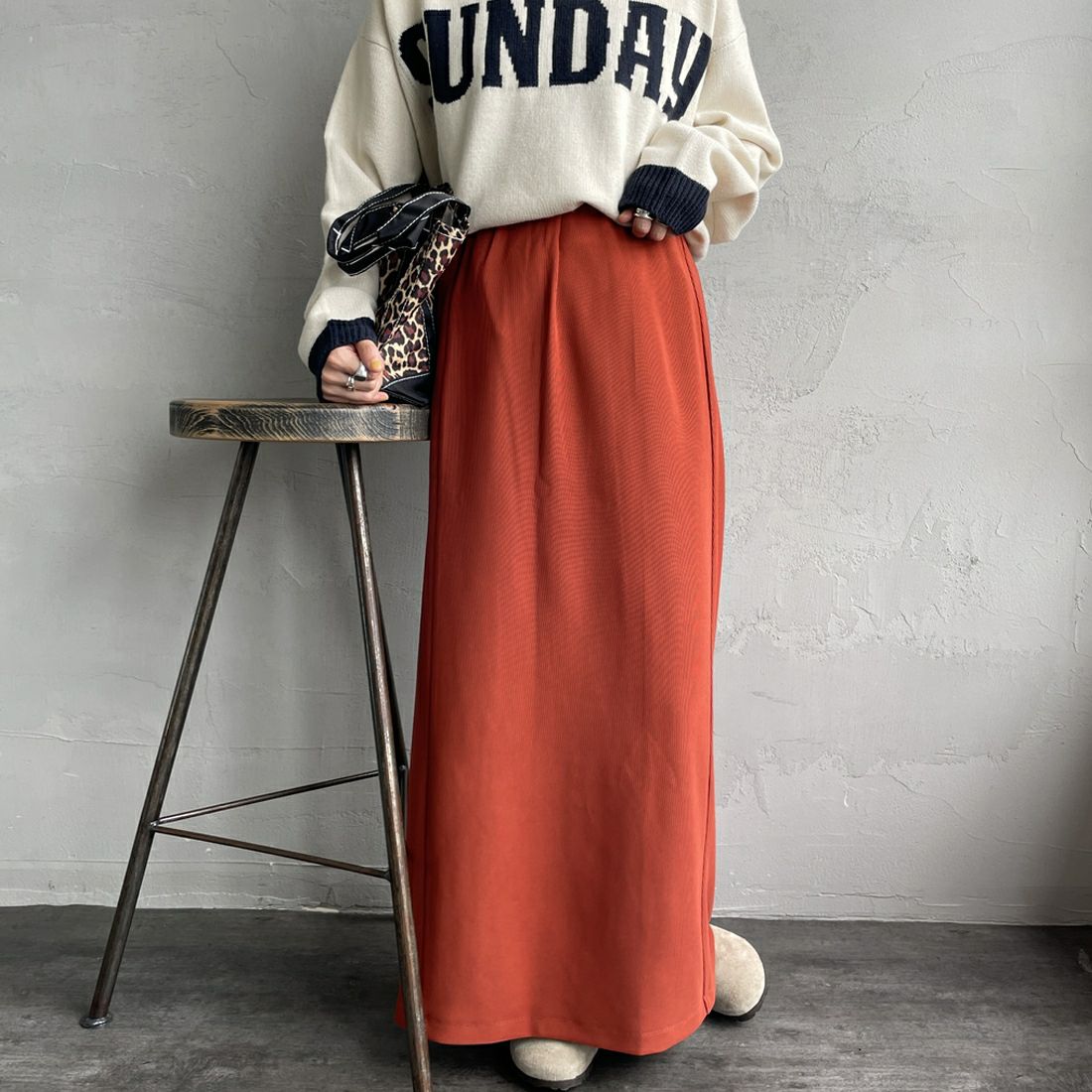 33 ORANGE&&モデル身長：158cm 着用サイズ：F&&
