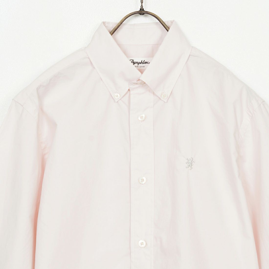 Gymphlex [ジムフレックス] 半袖ボタンダウンシャツ [GY-B0367OGT] PINK