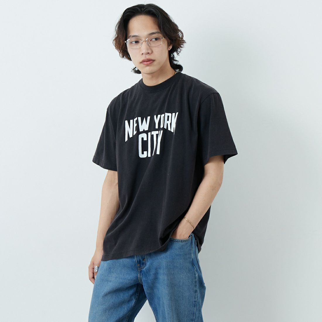 09 BLACK&&モデル身長：179cm 着用サイズ：L&&