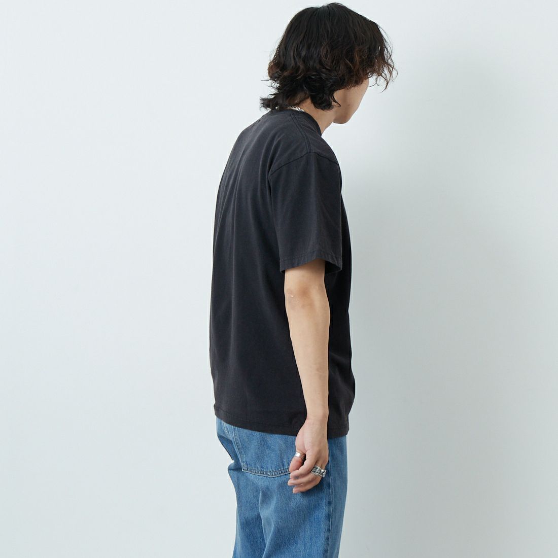 WORN FREE [ウォーン フリー] ジョン・レノン Tシャツ NEW YORK CITY [WFR-VTG-000006] 09 BLACK &&モデル身長：179cm 着用サイズ：L&&