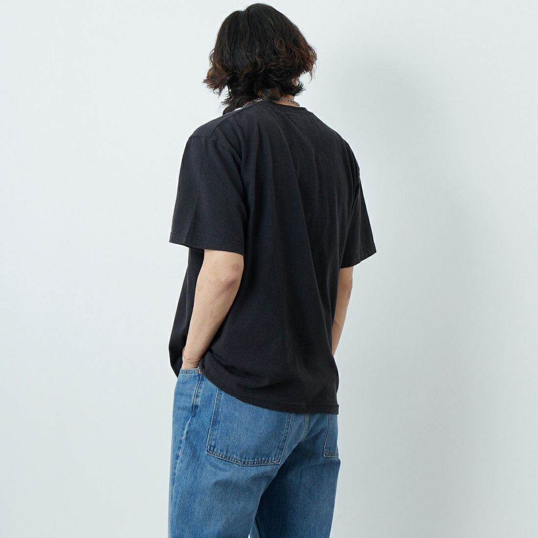 WORN FREE [ウォーン フリー] ジョン・レノン Tシャツ NEW YORK CITY [WFR-VTG-000006] 09 BLACK &&モデル身長：179cm 着用サイズ：L&&