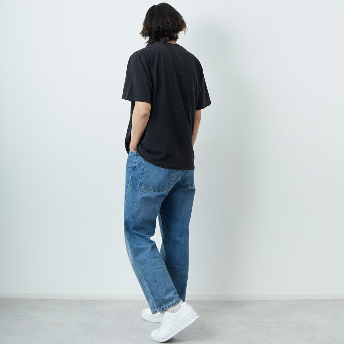 WORN FREE [ウォーン フリー] ジョン・レノン Tシャツ NEW YORK CITY [WFR-VTG-000006] 09 BLACK &&モデル身長：179cm 着用サイズ：L&&