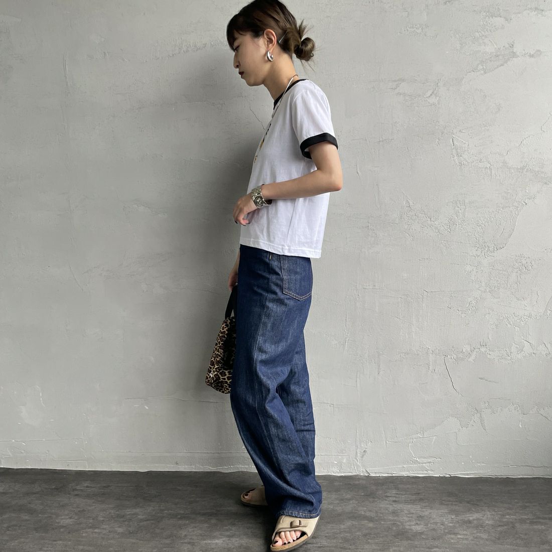 RVCA [ルーカ] パームツリーベビーリンガーTシャツ [BF04C205] WHT