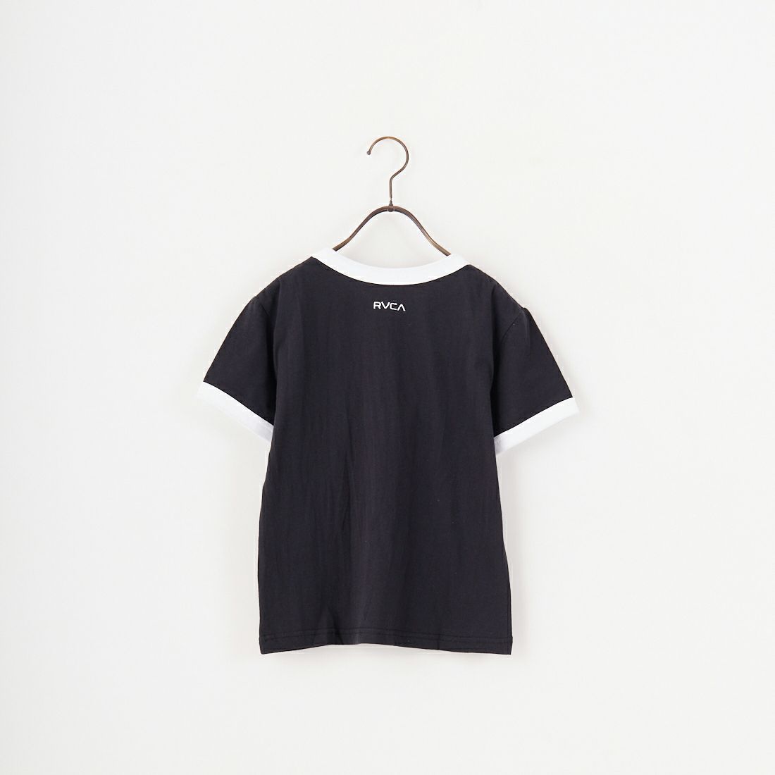 RVCA [ルーカ] パームツリーベビーリンガーTシャツ [BF04C205] BLK